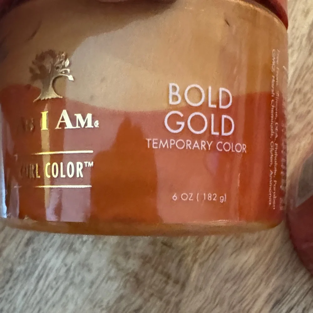 Set of 2 AS I AM HOT RED and BOLD GOLD temporary hair color hair curl gel